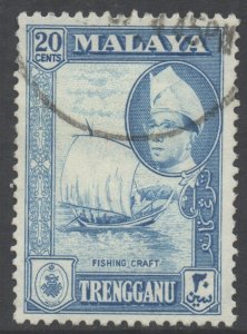 Malaya Trengganu Scott 81 - SG95, 1957 Sultan 20c used