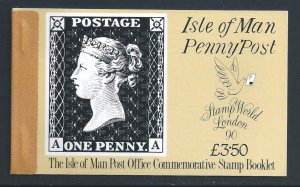 Isle of Man #424a NH Penny Black - Complete Booklet