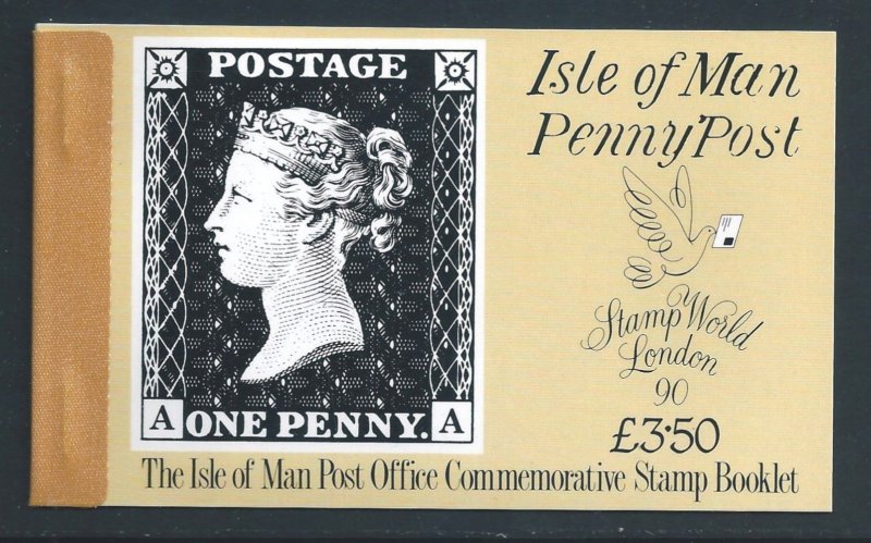 Isle of Man #424a NH Penny Black - Complete Booklet