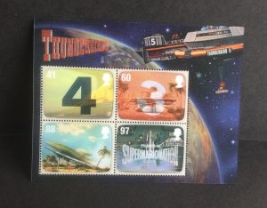 MS 3142 2011.  Thunderbirds UMM mini sheet.