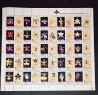 RSD)1996, MEXICO, TB SHEET, FLORA OF MEXICO, ORCHIDS, MEXICAN ORCHID ASSOCIATION