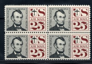 ABRAHAM LINCOLN **PRESIDENT 1861-1865 * Vintage U.S. Postage Stamps Block Mint