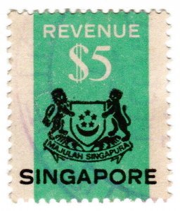 (I.B) Singapore Revenue : Duty Stamp $5