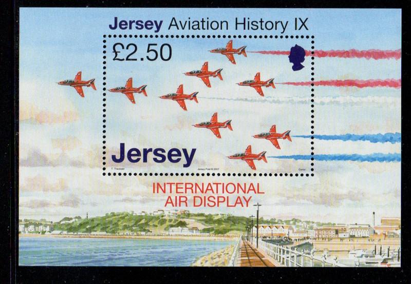 Jersey Sc 1287 2007 Airplanes stamp sheet mint NH