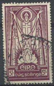 Ireland Sc#97 Used, 5s dp lake, Saint Patrick 1937 (1937)