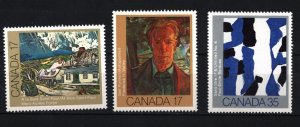 CANADA 1981 PAINTINGS SET OF 3 STAMPS MNH