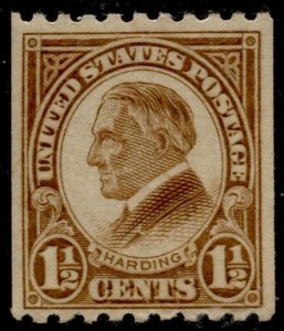 US Stamps #605 Mint OG  VF MLH - Coil