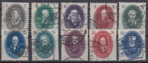 DDR 1950 Mi#261-270 used CV€150.00 (DD1014)