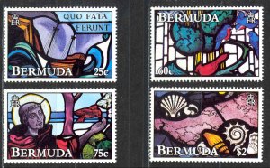 Bermuda Sc# 634-637 MNH 1992 Stained Glass Windows