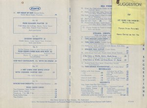 1940s - Kents Restaurants Menu - Atlantic City - Ephemera 1211