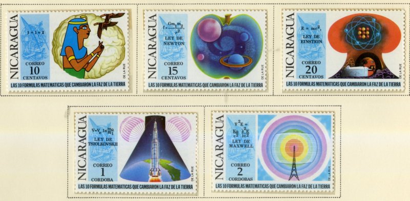 NICARAGUA 877-81  MNH SCV $12.95 BIN $6.50