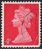 Great Britain #499 4P Queen Elizabeth 2, used VF