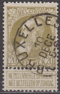 Belgium Scott #86 1905 Used