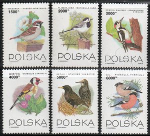 Poland 3165-70 - Mint-NH - Birds (Cpl) (1993) (cv $5.15)