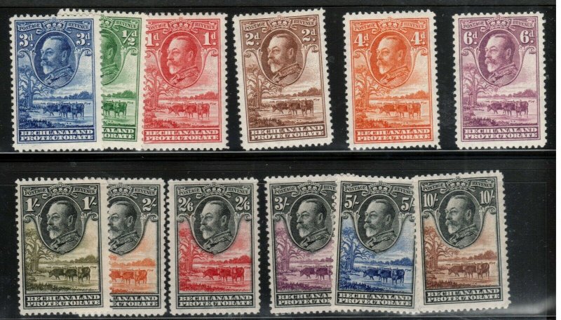 Bechuanaland Protectorate #105 - #116 (SG #99 / #110) Very Fine Mint