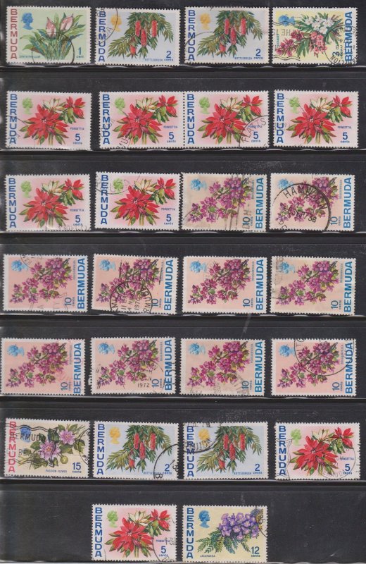 BERMUDA Large Lot Of Used Stamps - With Duplication - Some Minor Faults