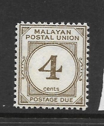 FEDERATION OF MALAYA, J23, MNH, POSTAGE DUE STAMPS