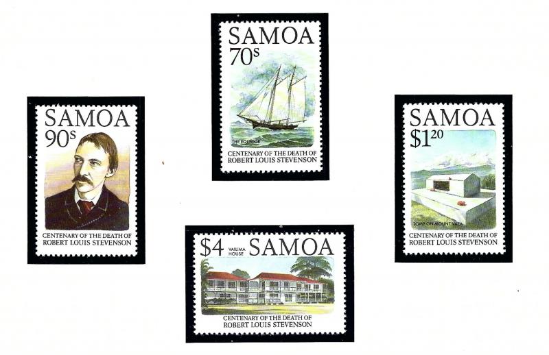 Samoa 858-61 MNH 1994 Robert Louis Stevenson