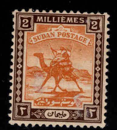 SUDAN Scott 30 MH* Camel mail stamp wmk 179