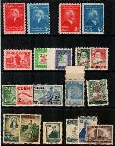 Cuba Scott 441 // 582,C168 Mint NH sets (Catalog Value $41.90)