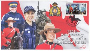 CA23-004, 2023, 150 Years Royal Canadian Mounted Police, First Day of Issue, Pic