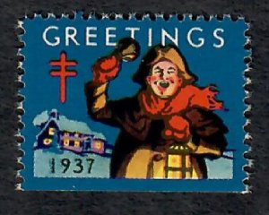 Christmas Seal from 1937 MNH Single