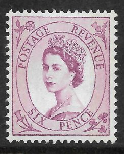 Sg S112 6d Wilding Violet 8mm upright UNMOUNTED MINT 