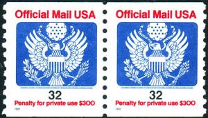 U.S. #O153 Pair MINT OG NH