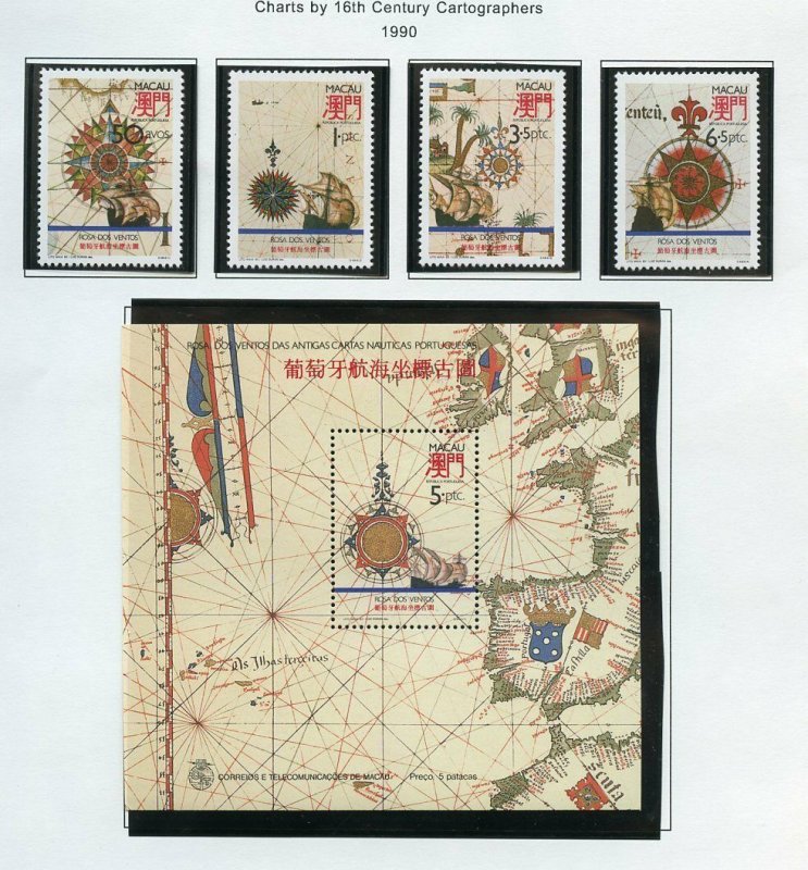 MACAU 1990 SELECTION  STAMPS AND SOUVENIR SHEETS MINT VF NH OG-SCOTT $239.00++