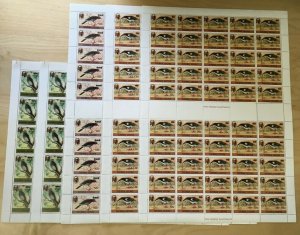 FULL SHEETS Sierra Leone 1984 632b-6b - Birds - Set of Sheets - MNH