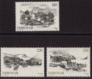 Thematic stamps FAROE IS 1982 VILLAGES 71/3 mint