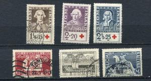 Finland 1935 Sc B18-0 and 207-9 Mi 188-193 Complete year Mostly Used 3742