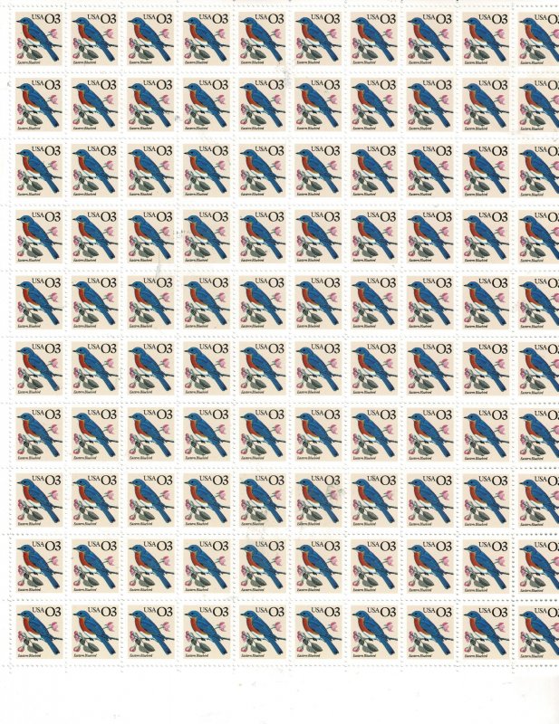 Bluebird 3c US Postage Sheet #3033 VF MNH