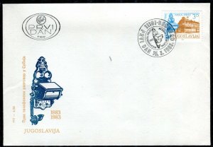 1975b - Yugoslavia 1983 - Telephone Service - FDC