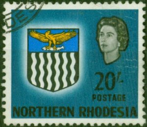 Northern Rhodesia 1963 20s Blue SG88 Good Used