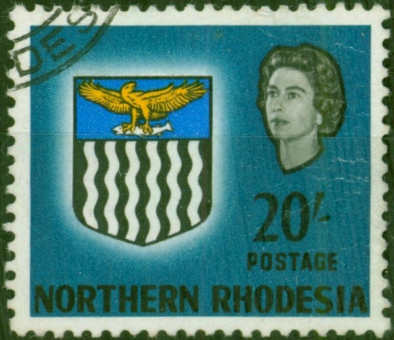 Northern Rhodesia 1963 20s Blue SG88 Good Used