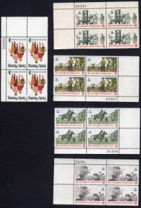 Scott #1455-1499 1972-1973 (14) Plate Block of 4 Stamps - MNH