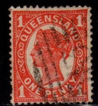 Australia - Queensland  #113 Queen Victoria   - Used