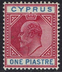 CYPRUS 1902 KEVII 1PI WMK CROWN CA