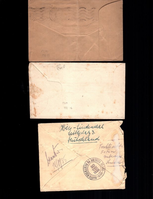 Great Britain  3 diff used postal covers