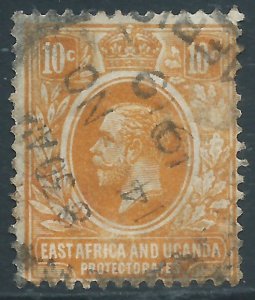 East Africa and Uganda Protectorates, Sc #43, 10c Used