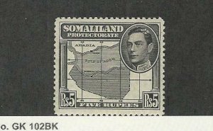 Somaliland, Postage Stamp, 95 Map Mint LH, 1938, JFZ