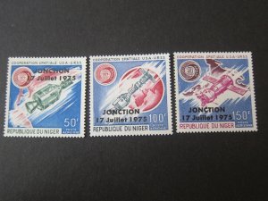 French Niger 1975 Sc C263-5 space set MNH