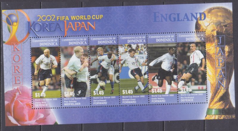 2003 Dominica 3422-27KL 2002 FIFA World Cup in Japan and Korea 7,50 €