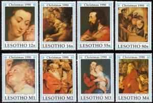 Lesotho - 1990 Christmas Paintings by Rubens Set & MS MNH** SG 989-997