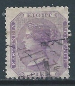 India #21 Used 8p Queen Victoria - Wmk. 38