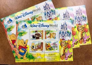 CANADA    # 1621b 1996 WINNIE THE POOH (WALT DISNEY)  S/S lot of 10 MNH