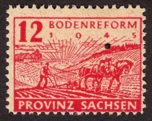 1946, Germany, East Saxony 12pf, MH, Mi 86waA