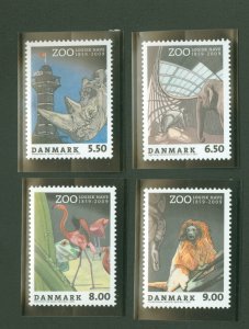 Denmark #1434-1437 Mint (NH) Single (Complete Set) (Animals) (Fauna)