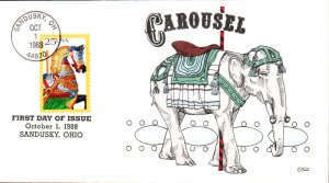 #2391 Carousel Horse Collins FDC